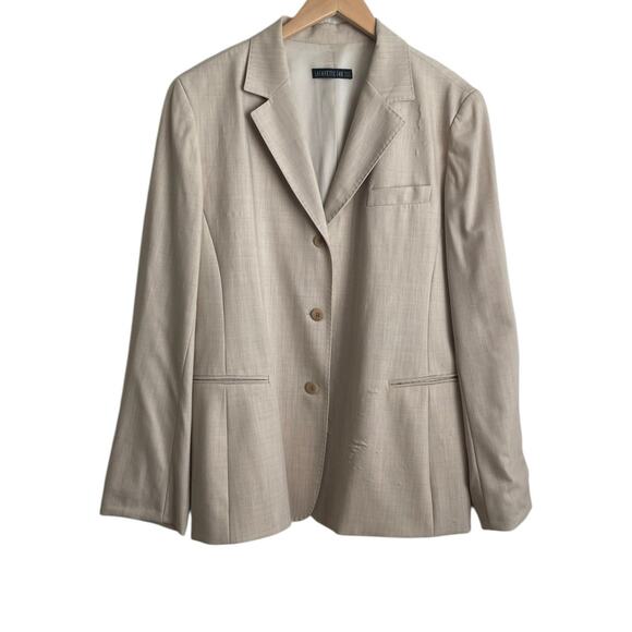 Lafayette 148 Women Jacket 16 Wool Silk Career Blazer Classic Capsule Business‎ - Picture 1 of 13